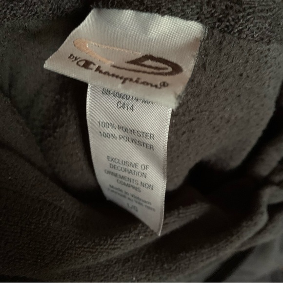 C9 by CHAMPION Active Oversized Drawstring Mock-neck Pullover Black Fleece Top L - Picture 3 of 3